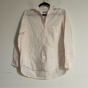 Grayson Frank & Eileen The Hero Heart Print Button Down Shirt Size 01 0-2